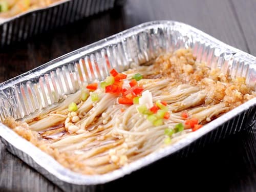 桂平锡纸烤金针菇